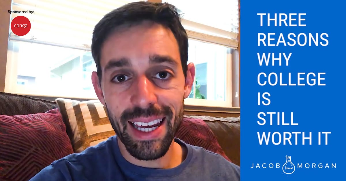 Three Reasons Why College Is Still Worth It by Jacob Jacob