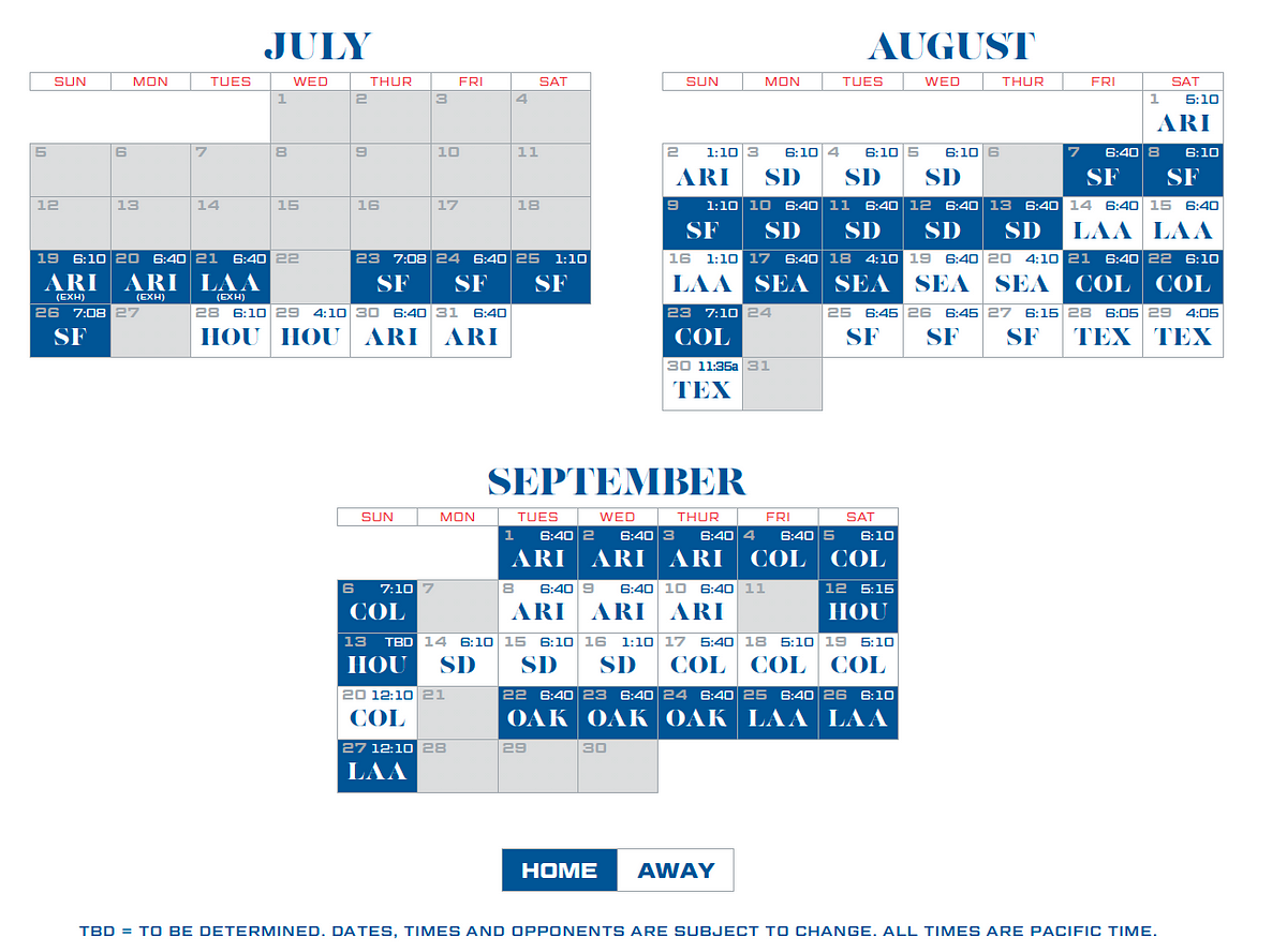 dodgers schedule 2023 printable