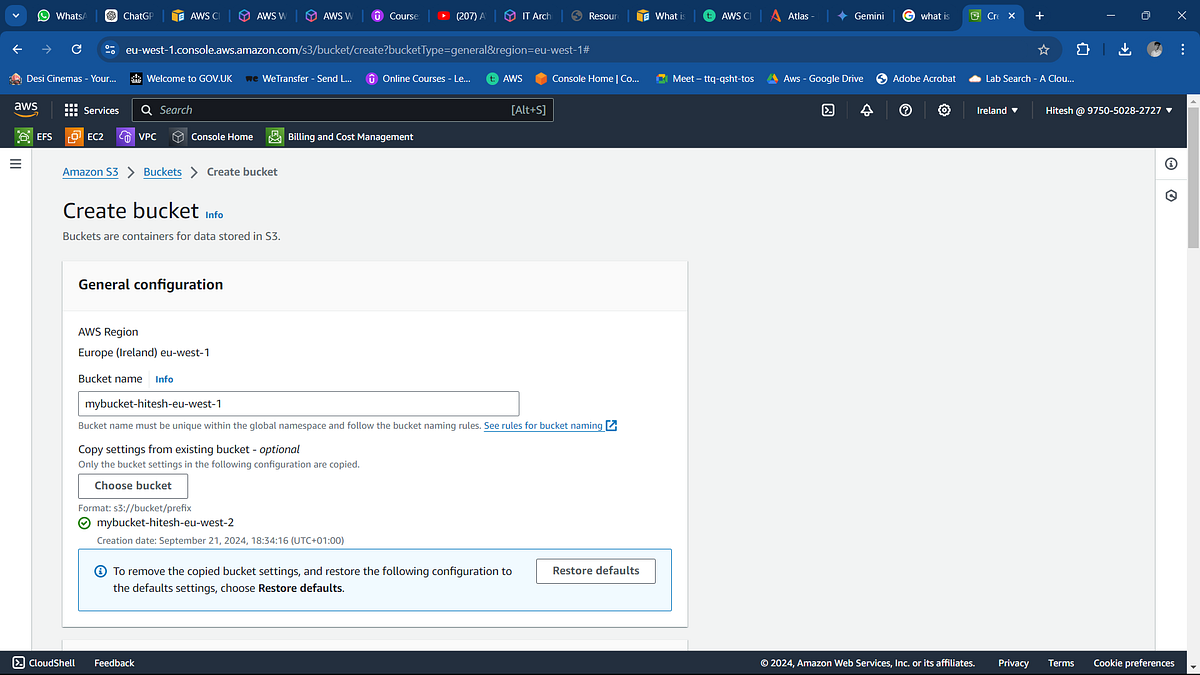 Set Up CrossRegion S3 Bucket Replication by Hitesh Pipalia Sep, 2024 Medium