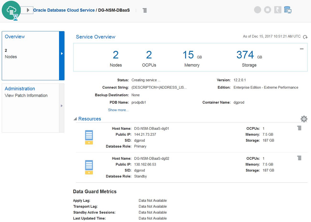 Deploying Business Continuity Database in Oracle Cloud | by Zaheer Syed ...