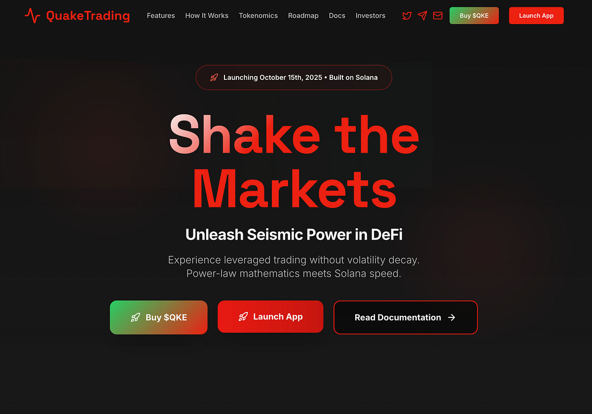 Revolutionizing Leveraged Trading on Solana: Introducing QuakeTrading and  the QKE Token | by Quake.Trading | Medium