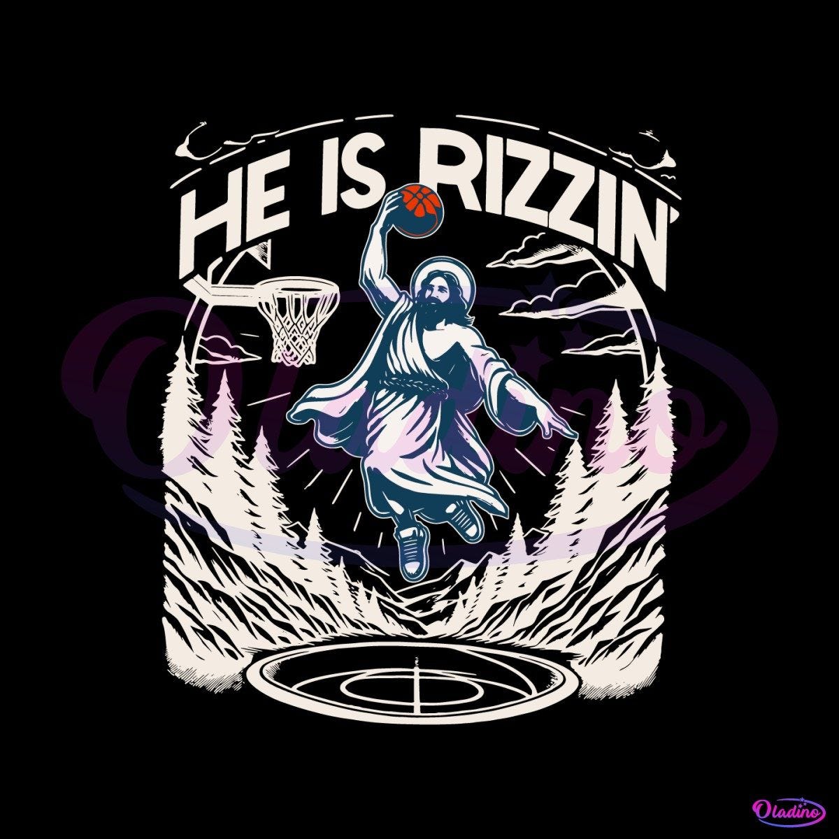 Vintage 90s He Is Rizzin Easter Funny Meme SVG - Matthew Davis - Medium