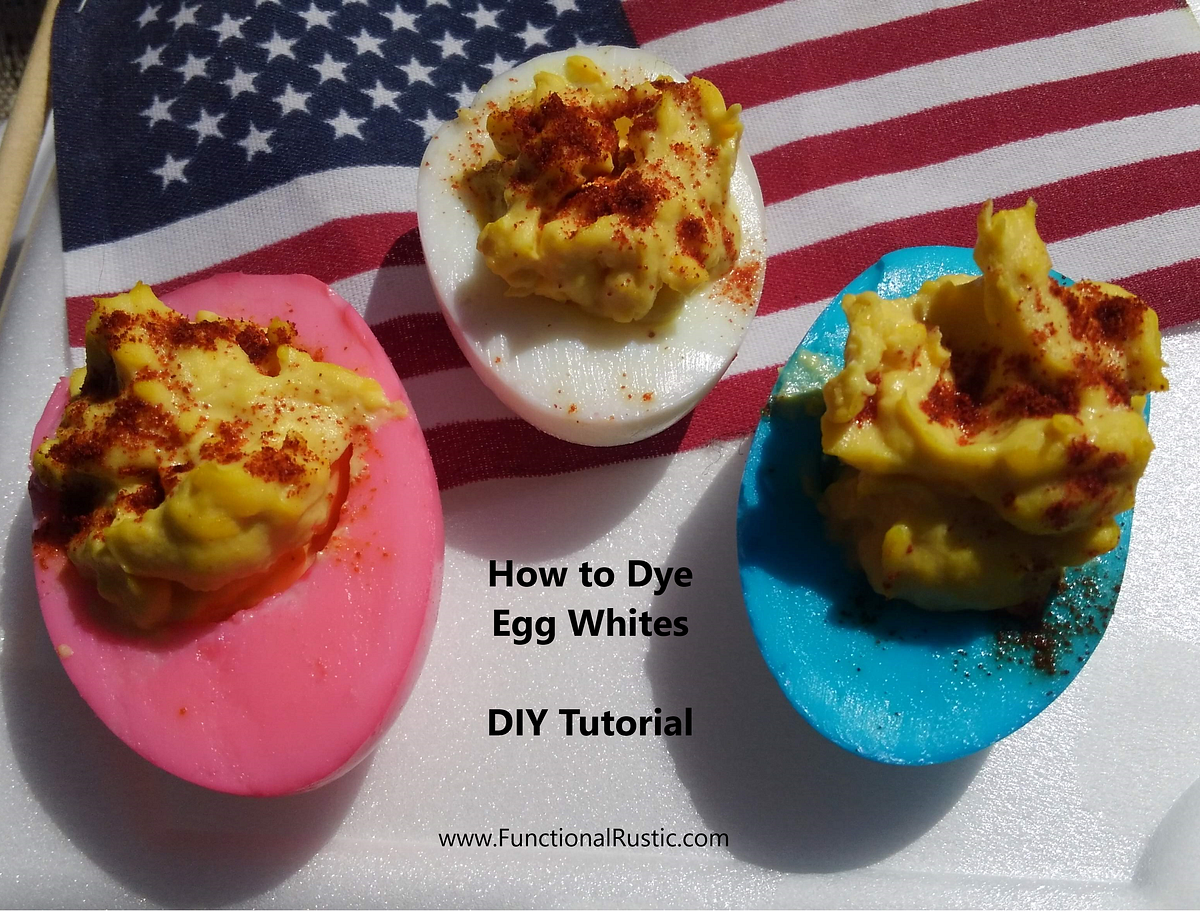 How to Dye Egg Whites — DIY Tutorial from Functional Rustic by