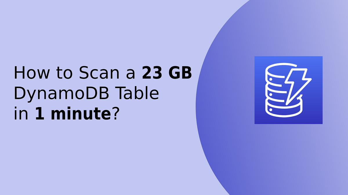 How to Scan a 23 GB DynamoDB Table in One Minute by Vlad Holubiev