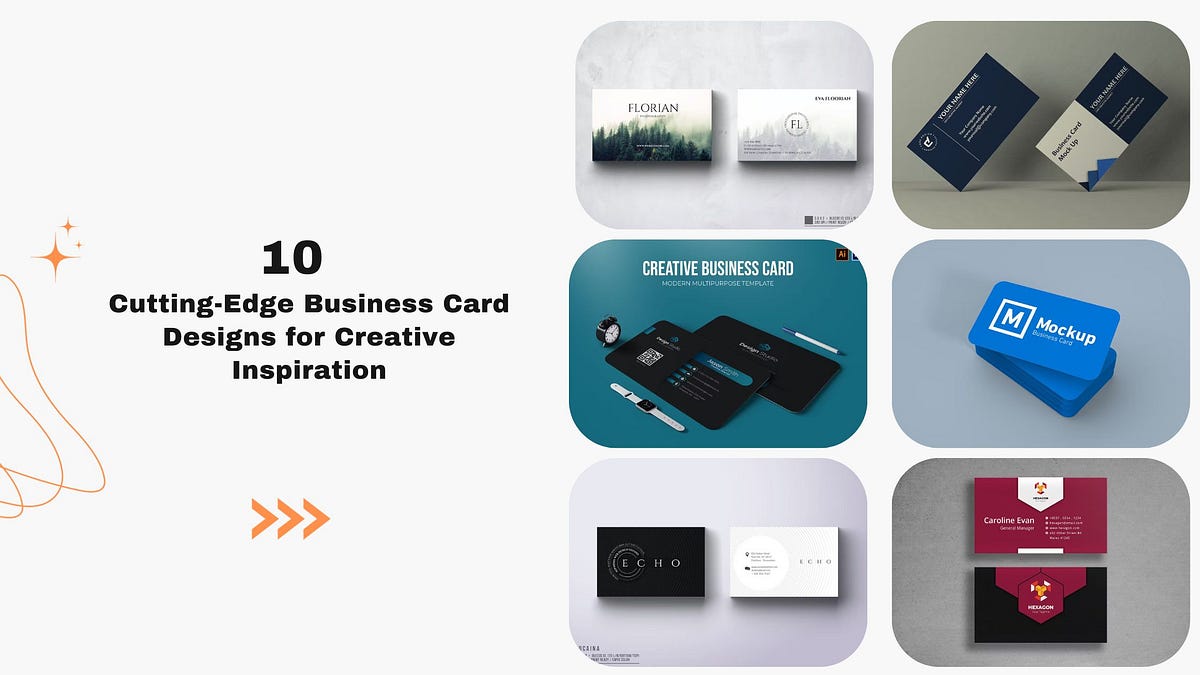 10 CuttingEdge Business Card Designs for Creative Inspiration Medium