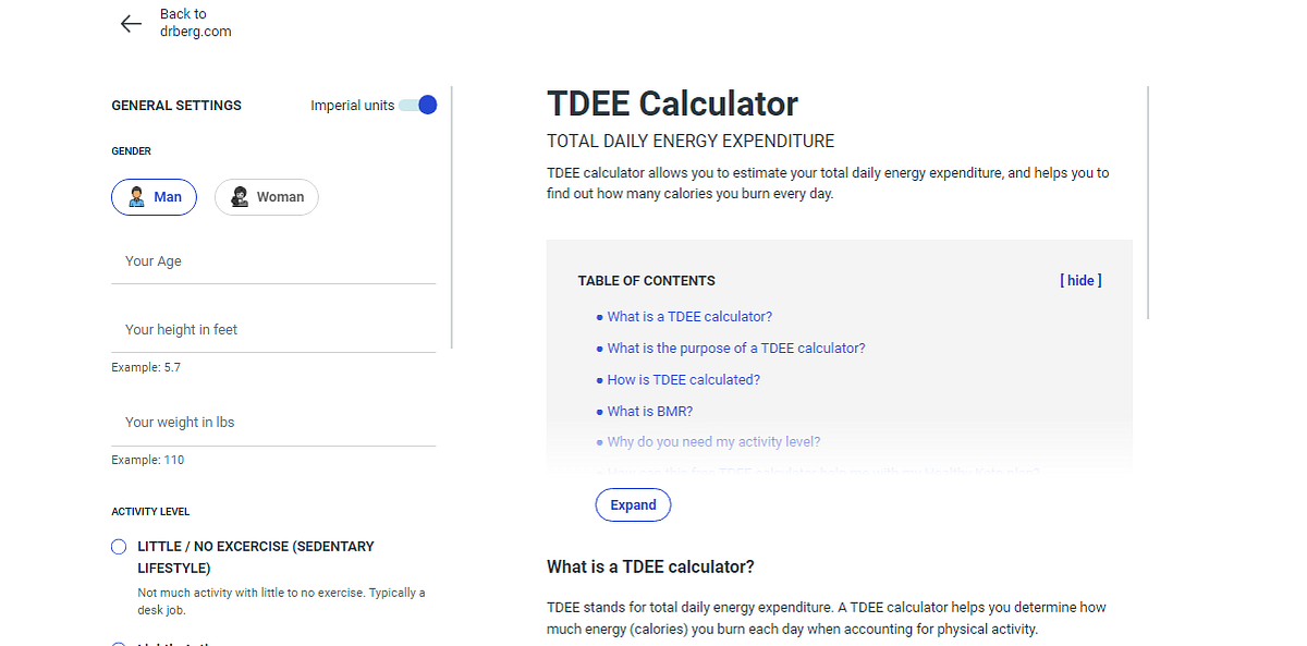 Maximizing Your Weight Loss Journey Utilize the Total Daily Energy