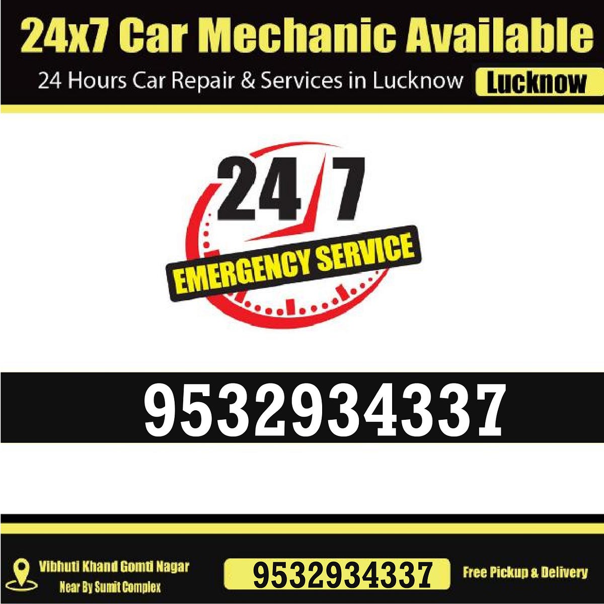 Emergency Car Repair Service Lucknow — 9532934337 The car Garage