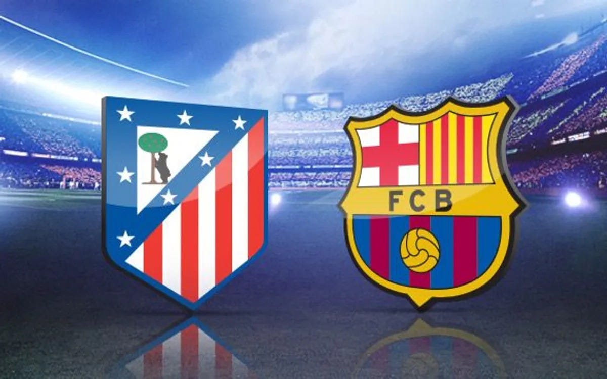 Atletico Madrid 4 vs 0 FC Barcelona