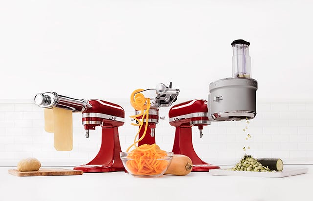 Kitchen Aid Stand Mixer Attachments; Pasta Roller/Cutter & Food Grinder