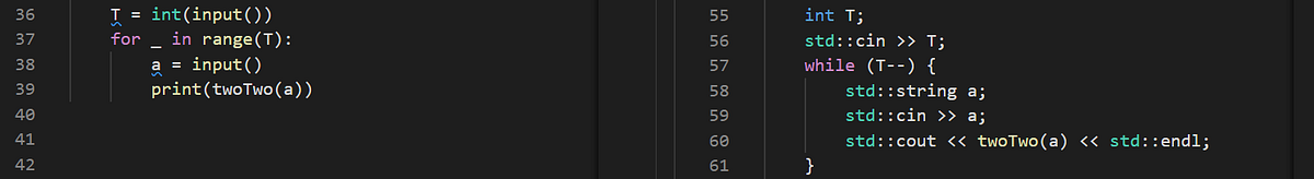 Python 3 and C++11 Code Conciseness Comparison | by Kevin Haritmonds ...
