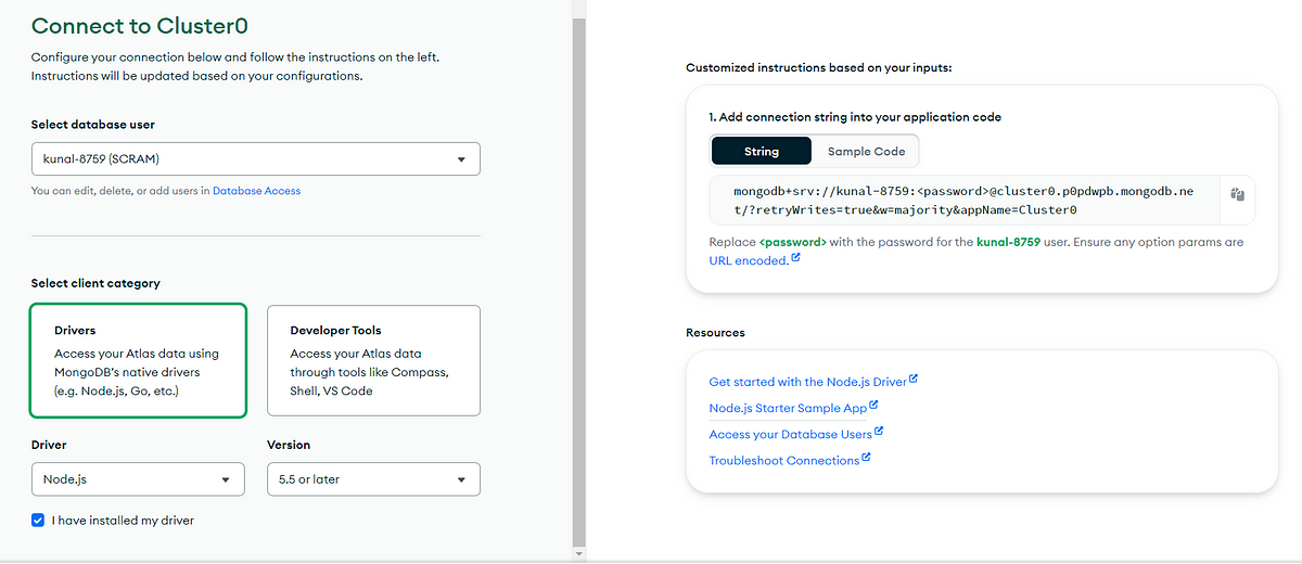 Connect Mongodb Atlas To Our Nodejs Project Using Mongoose Kunal Connect Mongodb Atlas To Our Nodejs Project Using Mongoose Kunal