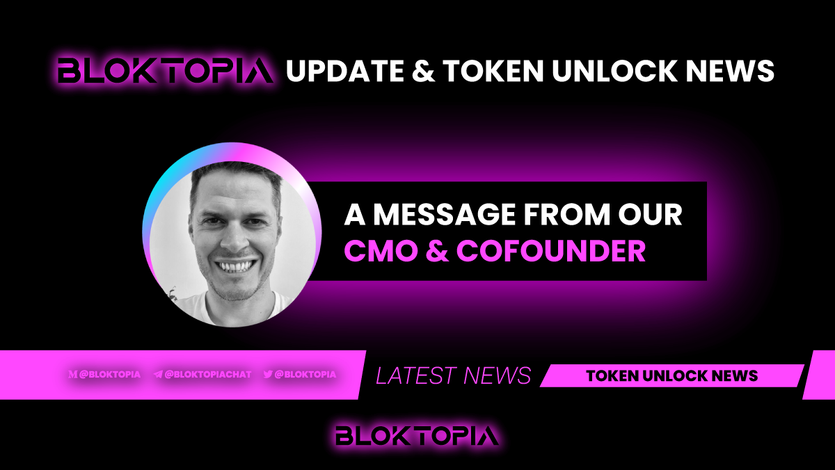 A MESSAGE FROM OUR CO-FOUNDER, PADDY CARROLL | by Bloktopia | Medium