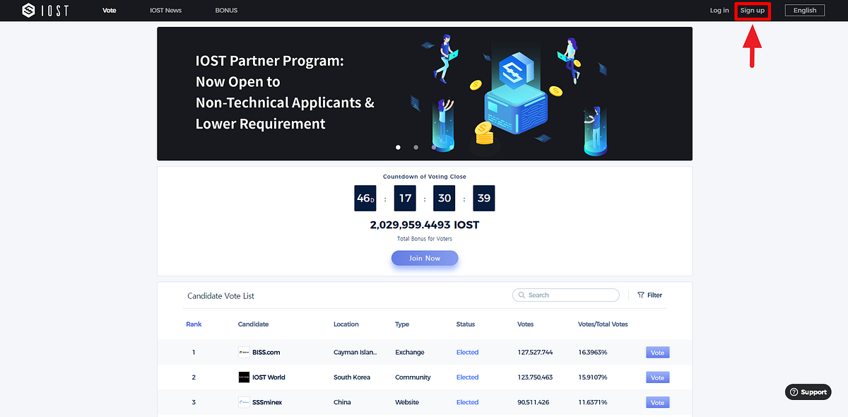 How to Sign Up. Hello. We are IOST World. | by IOST World | Medium