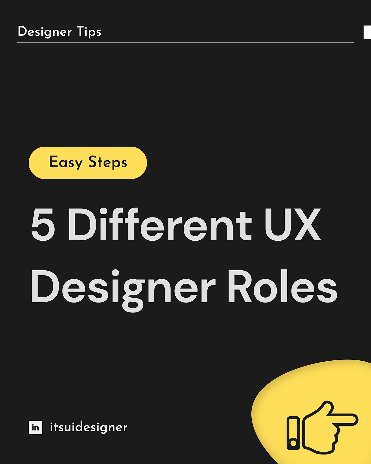 5 Different UX Design Roles. 5 different roles of UX design. In this ...