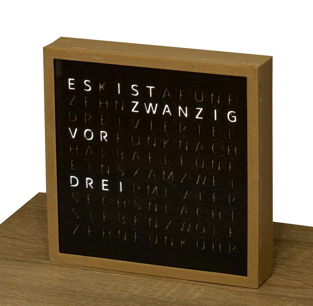 How to Build a 3DPrinted Word Clock for under 40 Dollars by Nils
