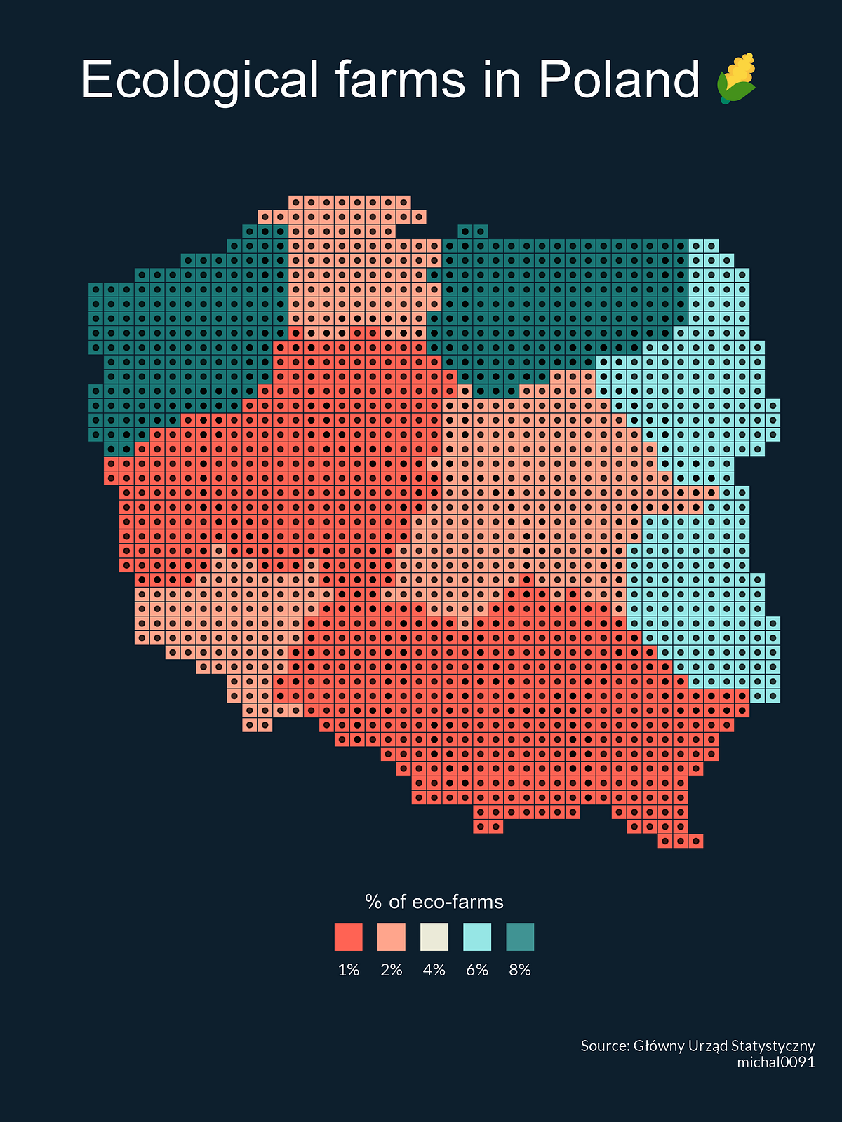 Mapping the Ecological Revolution: Unveiling Poland’s Green Farms with 