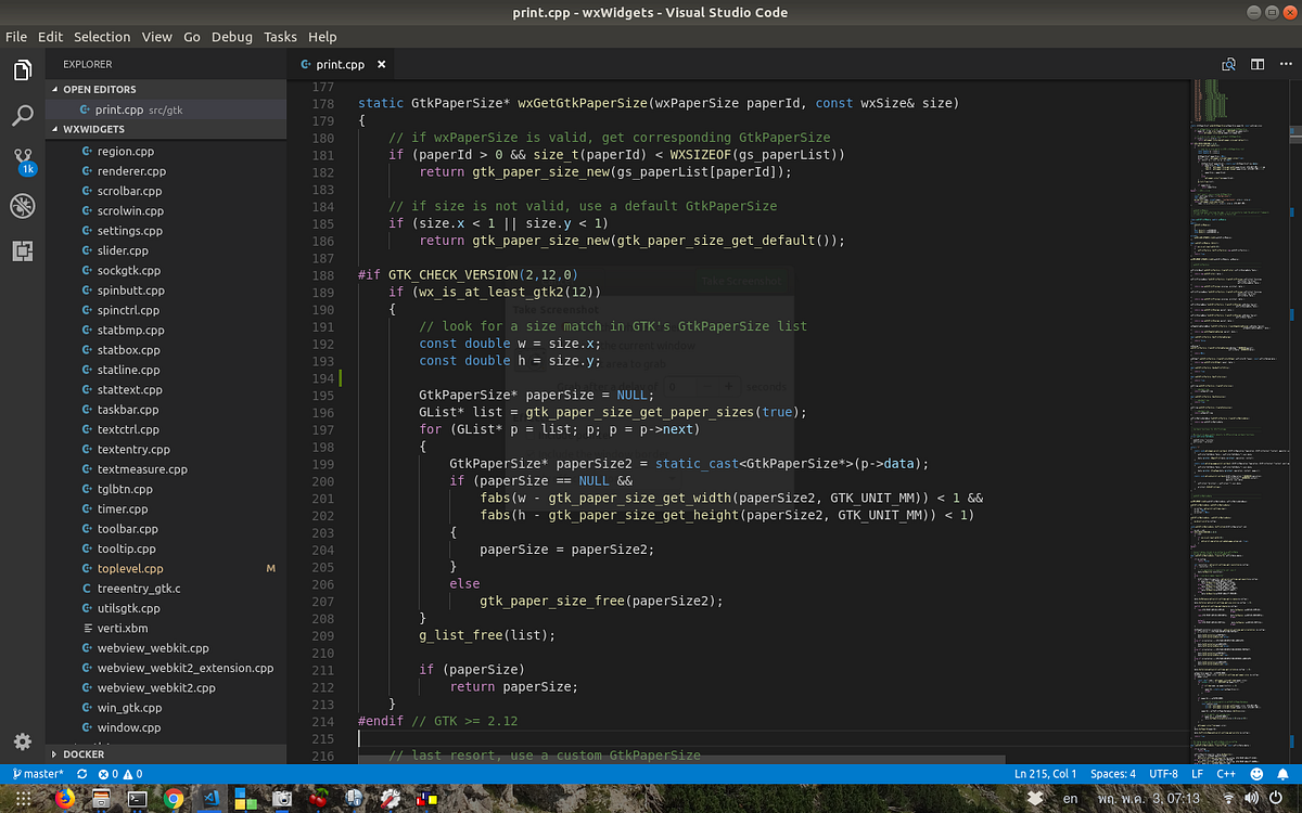 wxWidgets GTK ไม่สามารถเลือก Custom paper size จาก list ของ CUPS ppd by Nineis MyLife Medium