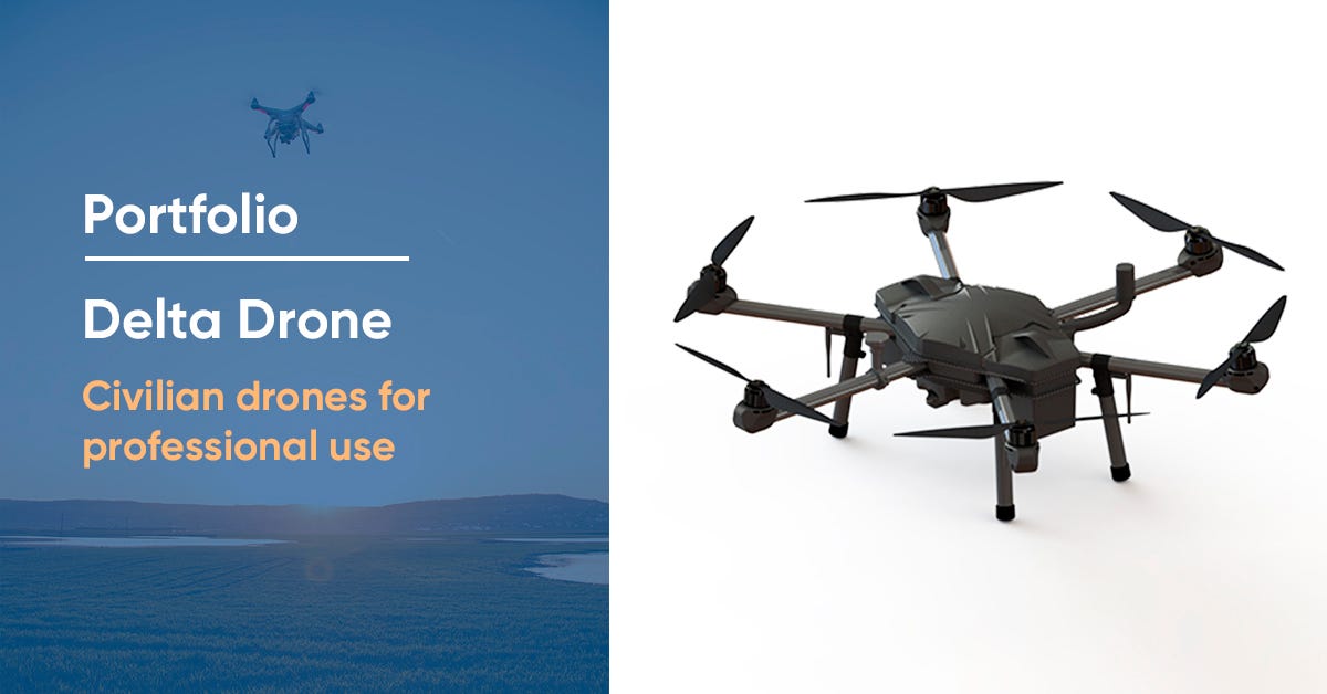 Portfolio: Delta Drone. Civilian drones for professional use. | by Ott  Ventures | Medium