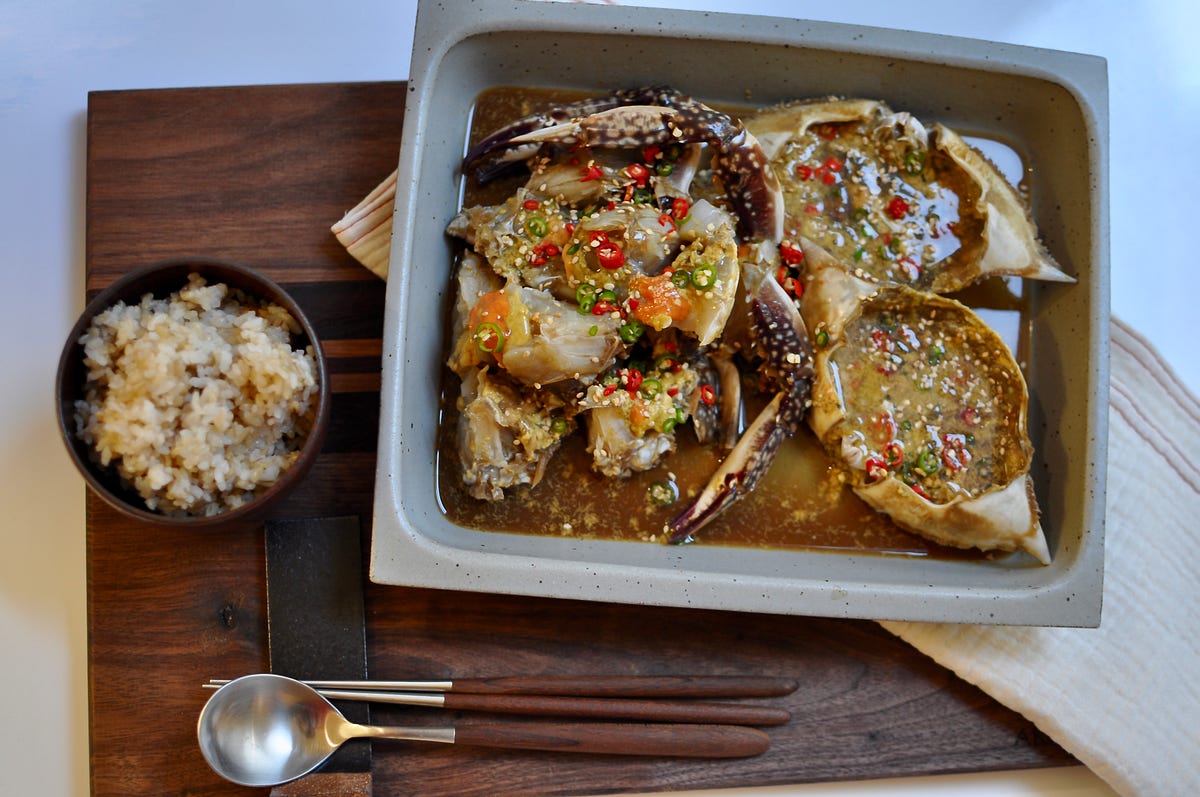 Raw Crab Marinated in Soy Sauce(Ganjanggejang) by Jipbap Mama Medium