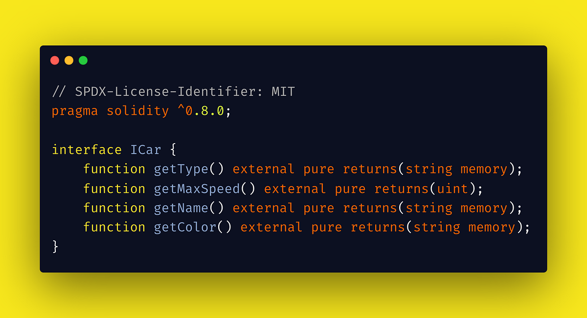 Solidity 101 Introduction To Interfaces In Solidity 🚀 by Emad Bin
