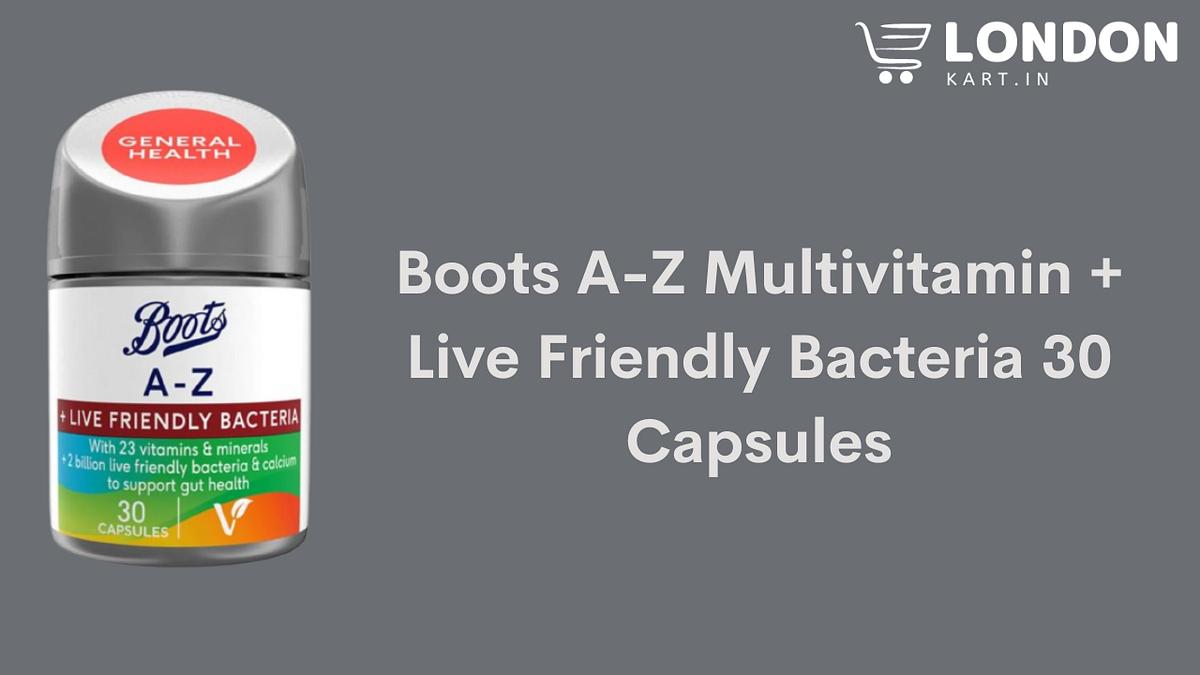 Boots AZ Multivitamin + Live Friendly Bacteria 30 Capsules by