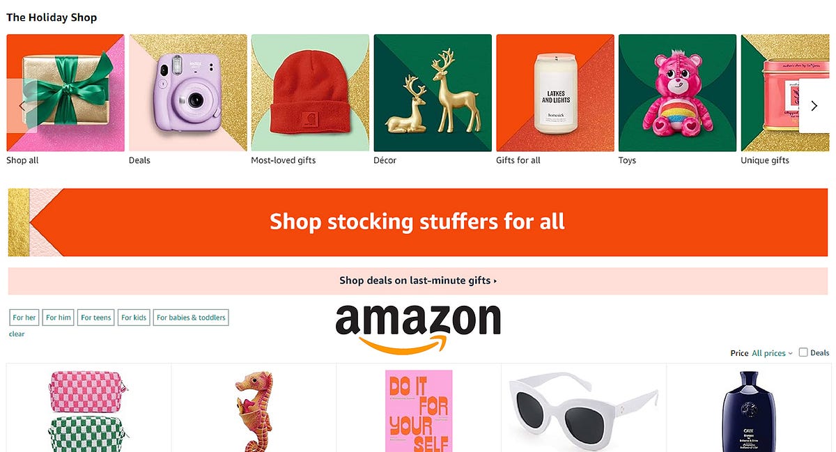Stocking Stuffers and Digital Delights at Amazon’s Holiday Shop by