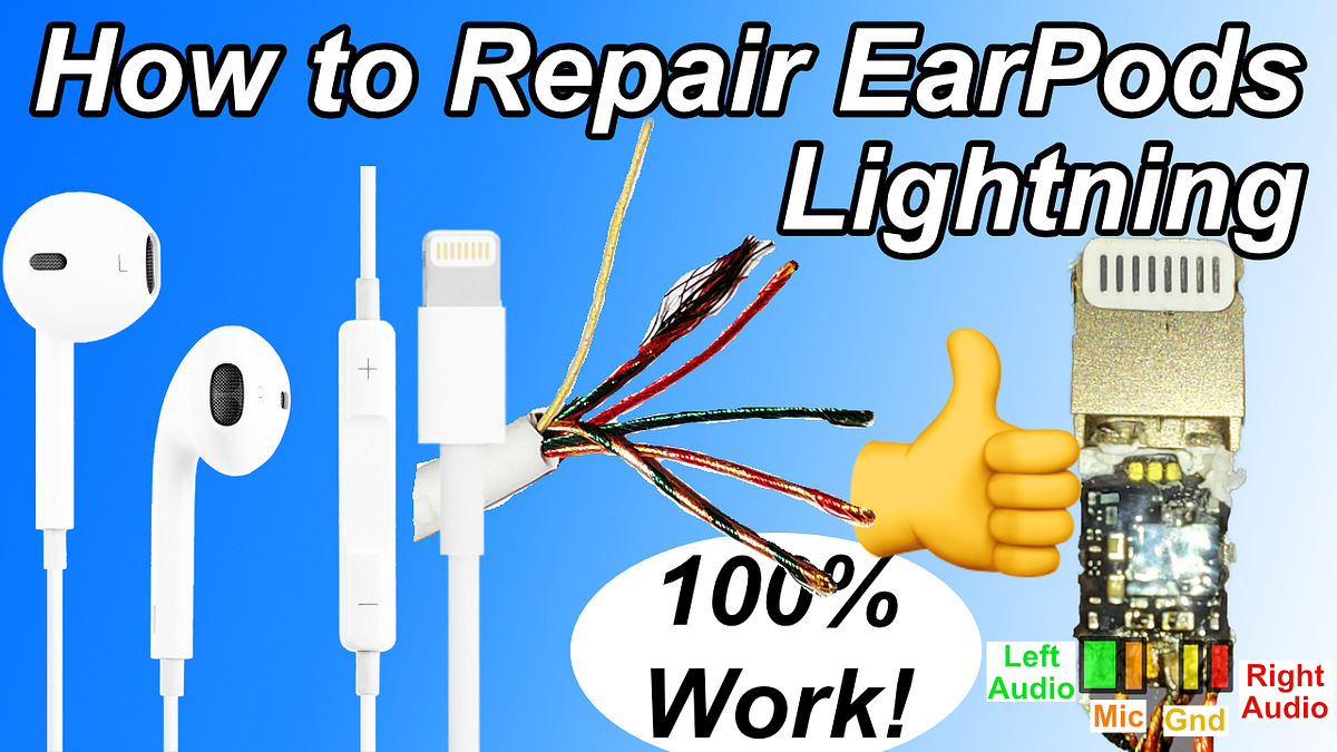 How to Repair Apple EarPods Lightning by Windows 10 macOS IT Support Geek Users Productions