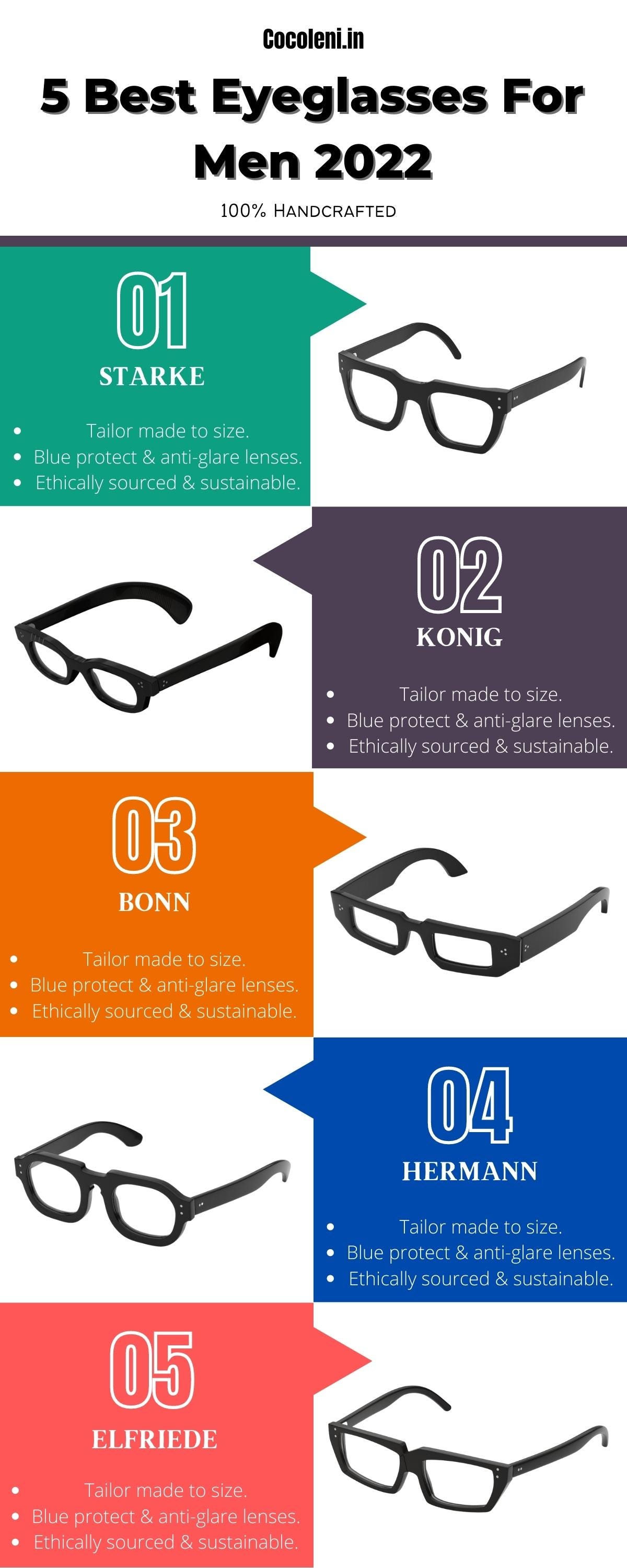 5 Best Eyeglasses For Men 2022 Coco Leni Medium