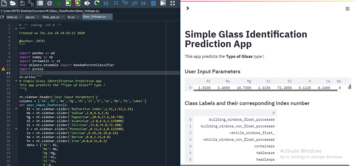 Simple Data Science Web App in Python using streamlit | by Plaban Nayak ...