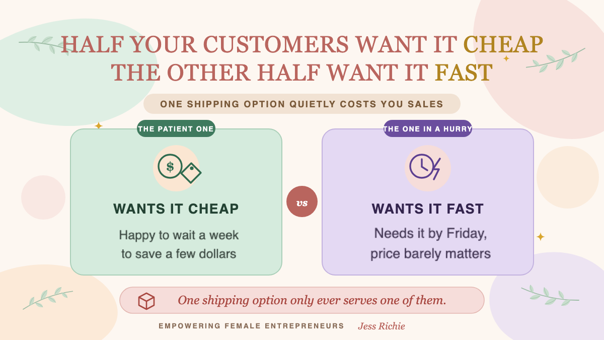 Half Your Customers Want It Cheap. The Other Half Want It Fast.