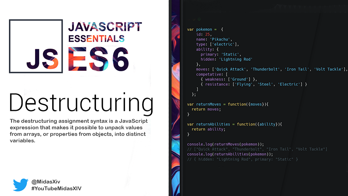 JavaScript Destructuring | All you need to know | by Midas / XIV | The ...