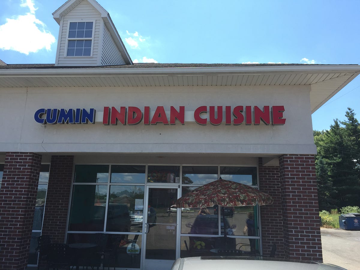 Cumin Indian Cuisine. Our tooling around today took us to one… by Joe