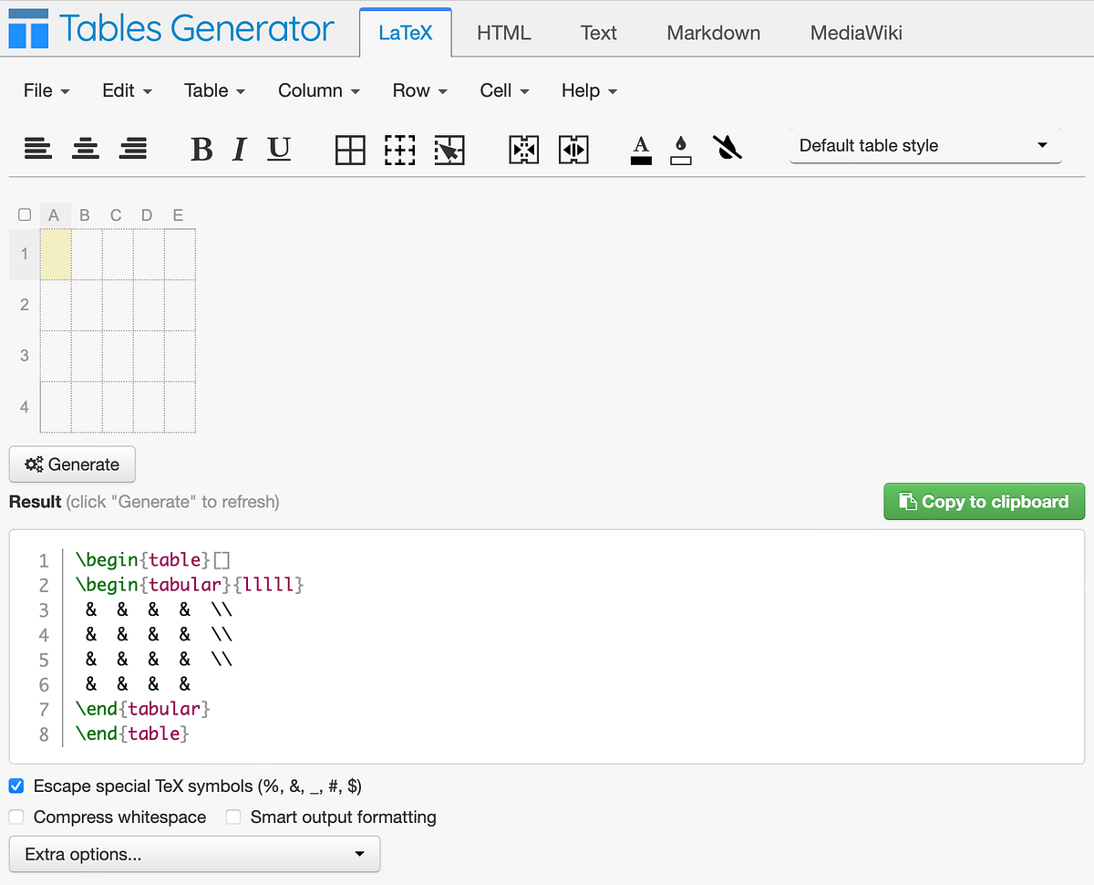 LaTeX Tables made (a little) Easier by Dog Dodo LaTeX Master Medium