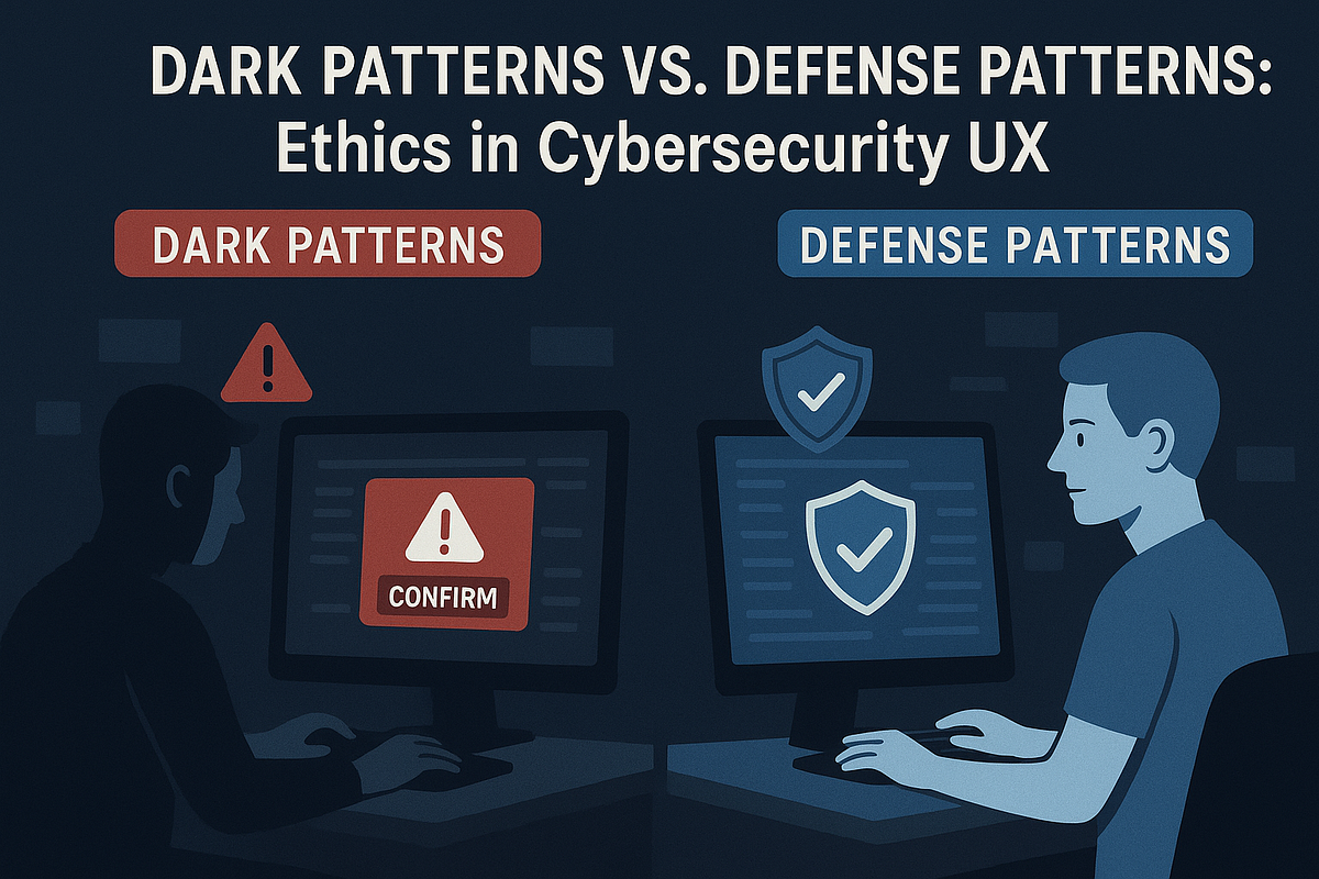 Dark Patterns vs. Defense Patterns: Ethics in Cybersecurity UX | by ...