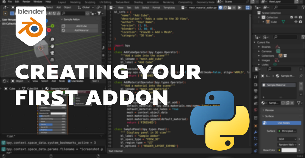 Create Your First Blender Addon. Blender is a popular 3D modeling and… | by  Kent Edoloverio | Medium