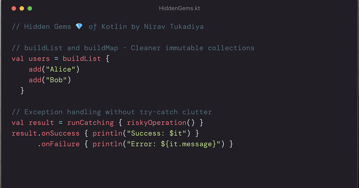 🚀 Kotlin Secrets: 7 Powerful Features Used By Advanced Developers | by ...