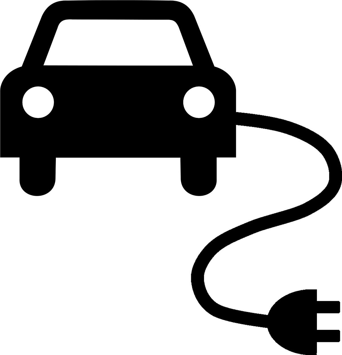 Значок электромобиля