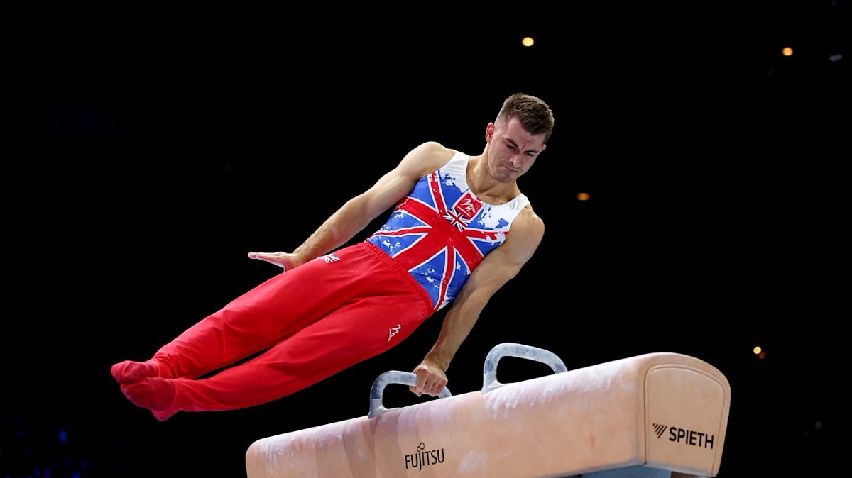 The highest difficulty scores from each Men’s apparatus at the 2023