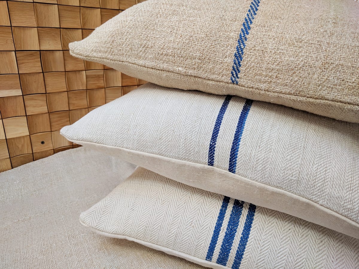 Authentic Antique Grain Sack Pillows — A Buyer’s Guide to the Real Thing