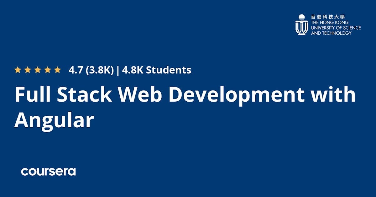 Is Full Stack Web Development with Angular Specialization on Coursera ...