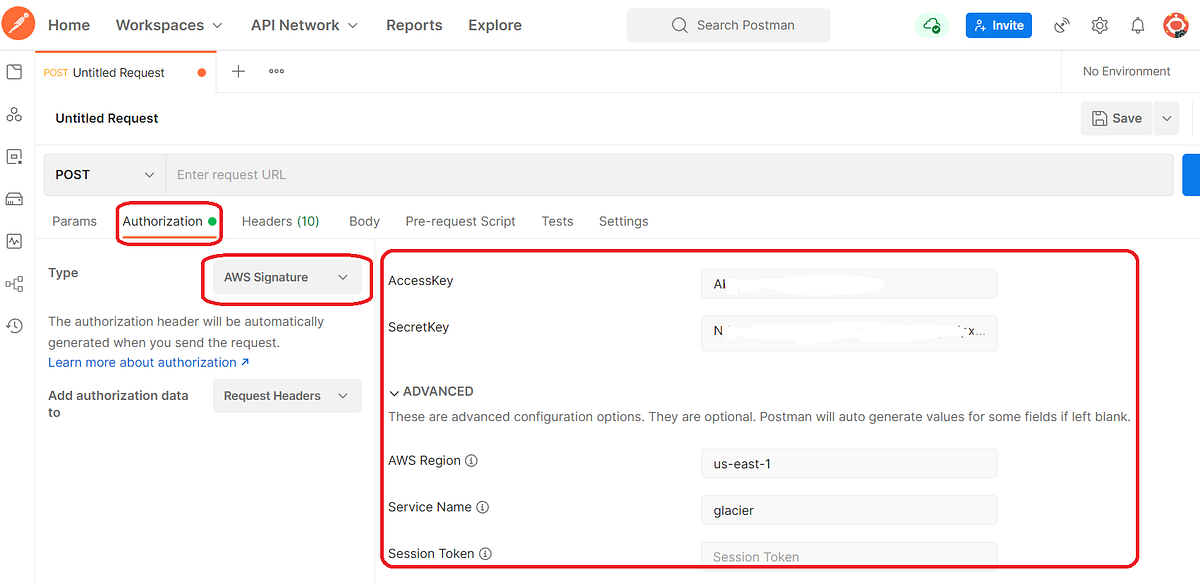 How to call AWS S3 Glacier REST APIs from Postman | by Nisarg Shah | Medium