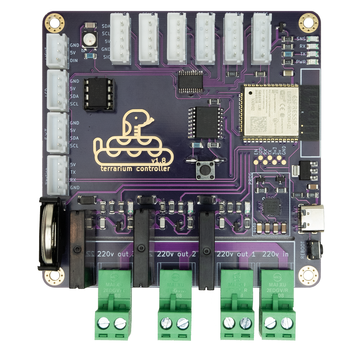Terrarium Controller v1.8. Reptiles Obsession by Grigorii Merkushev