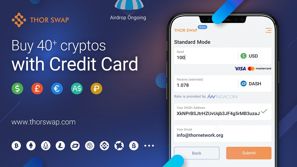 Buy Cryptocurrency with Credit Card on Thor Swap | by Leo Xie | Thor  Network Blog | Medium