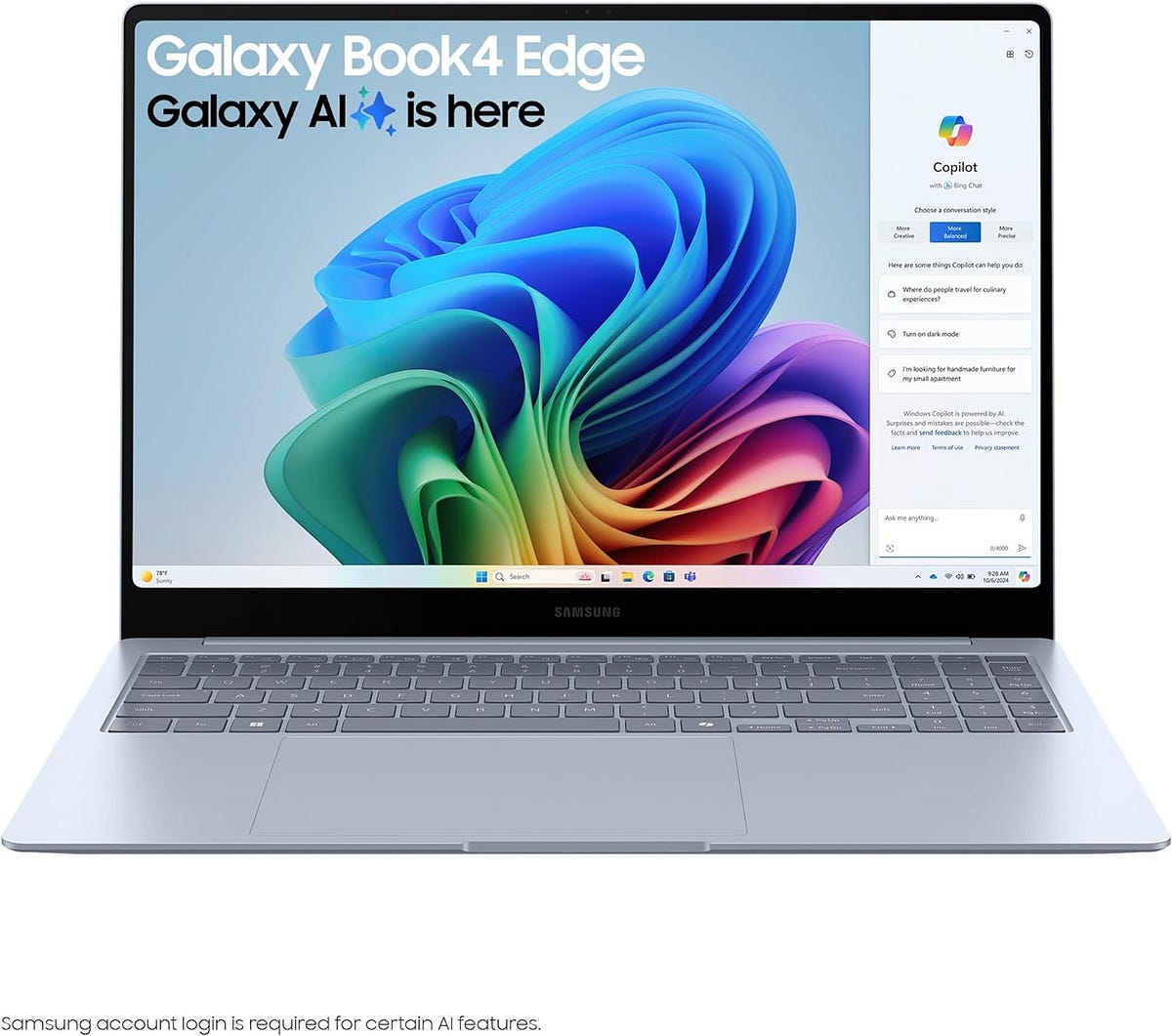 Samsung Galaxy Book 4 Edge AI Laptop Copilot+ PC launched in the