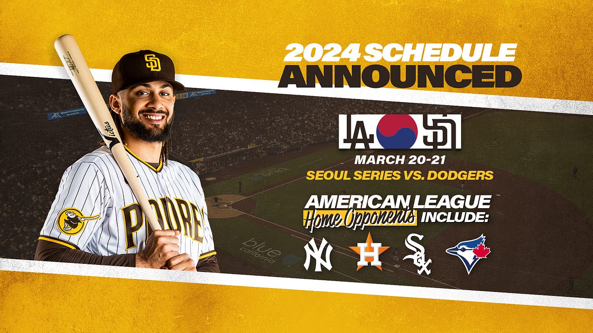 Padres and Dodgers will open the 2024 MLB season in Seoul, South Korea, on  March 20-21