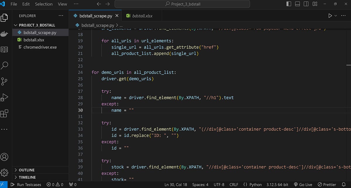 My Second Python  Scraping Project Data Collection & Automation