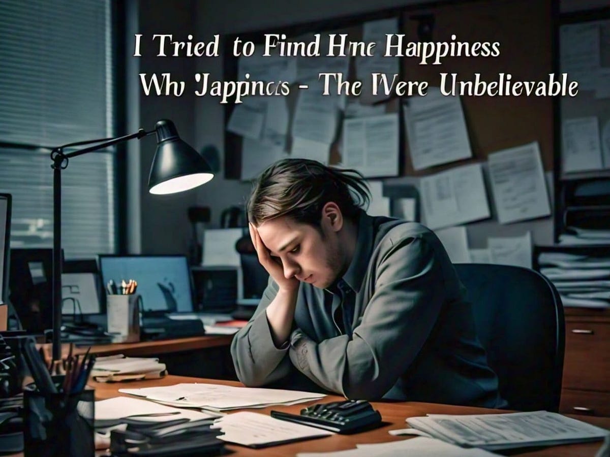 I Tried to Find Happiness Outside My Job — The Results Were