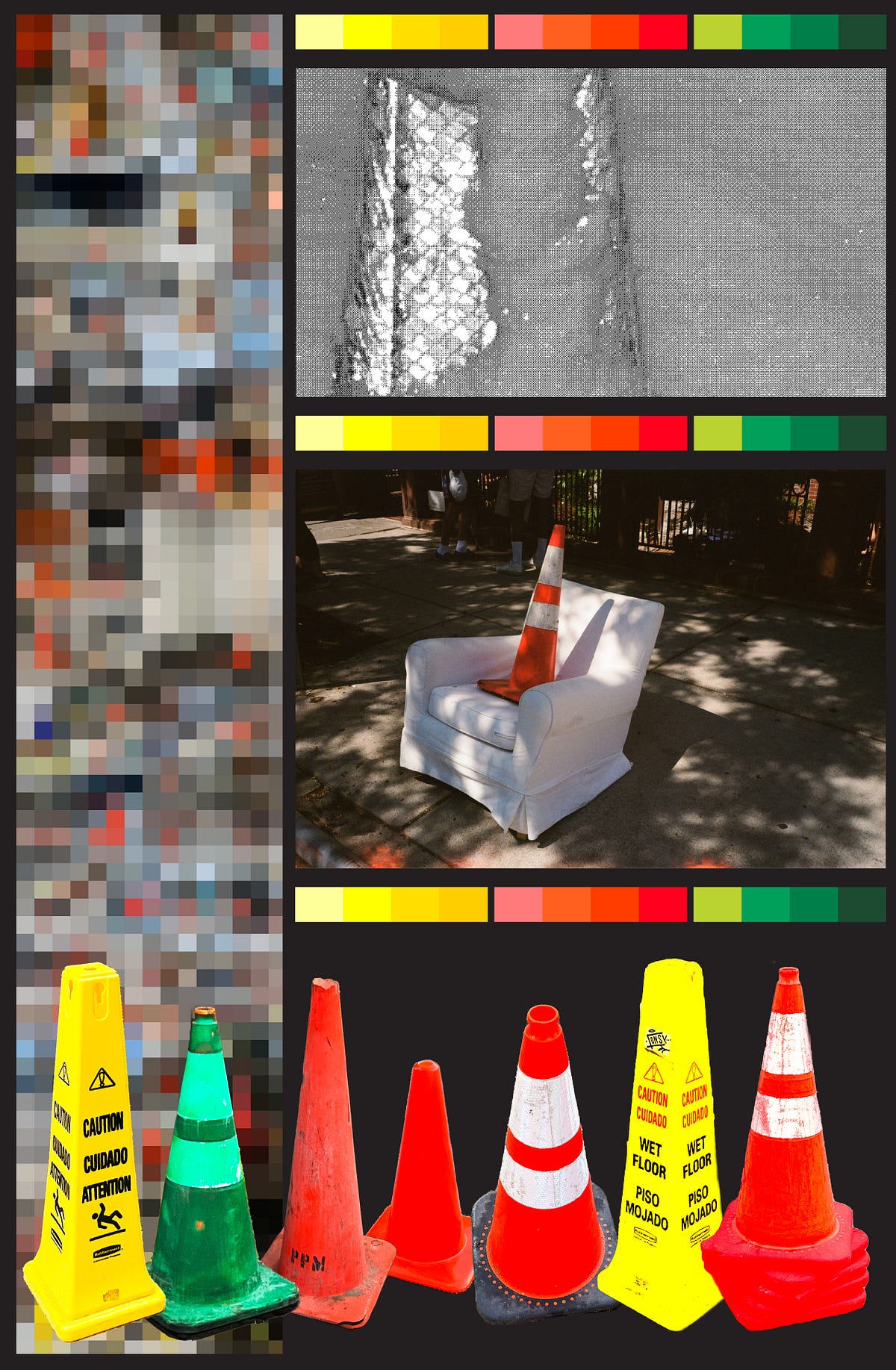 Observe + Quantify. Traffic cones, ubiquitous and often…  by Rachel Chen  Medium