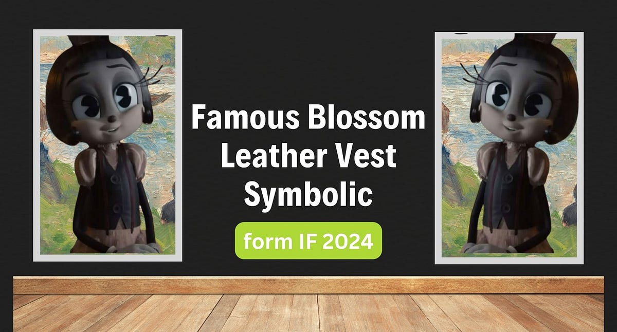 Famous Blossom Leather Vest — Symbolic form IF 2024 by