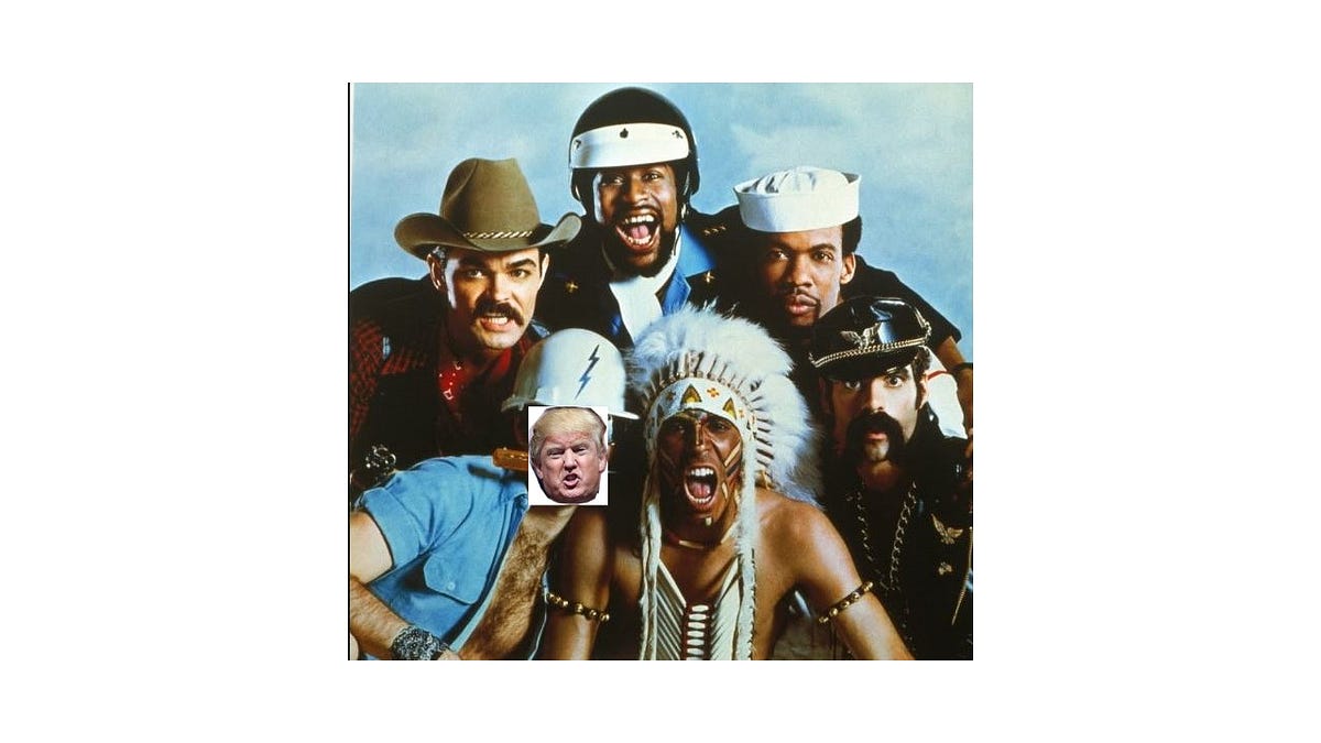 Donald Trump Is the Newest Member of the Village People by Fudgin